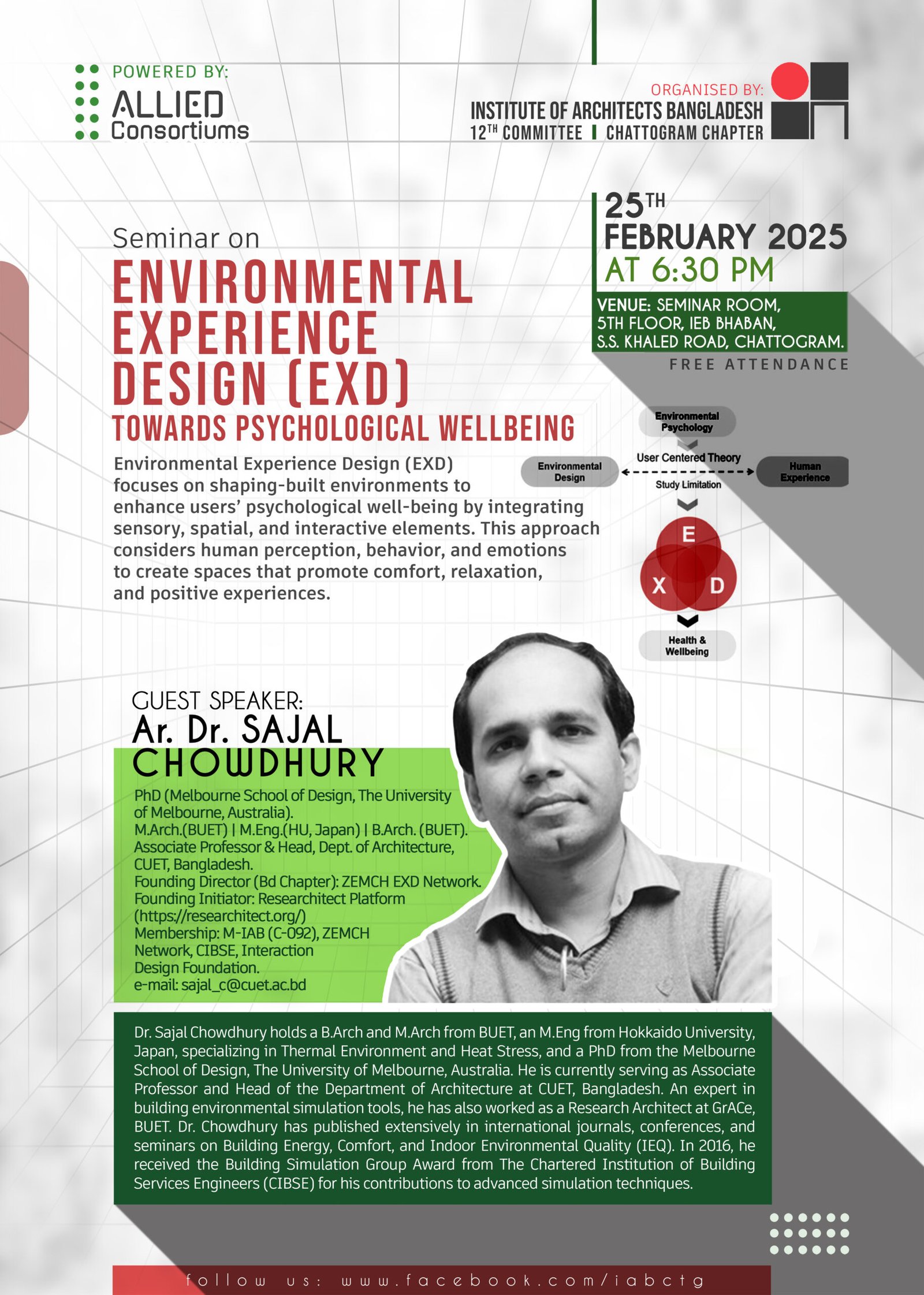 Environmental Experience Design (EXD) Towards Psychological Wellbeing