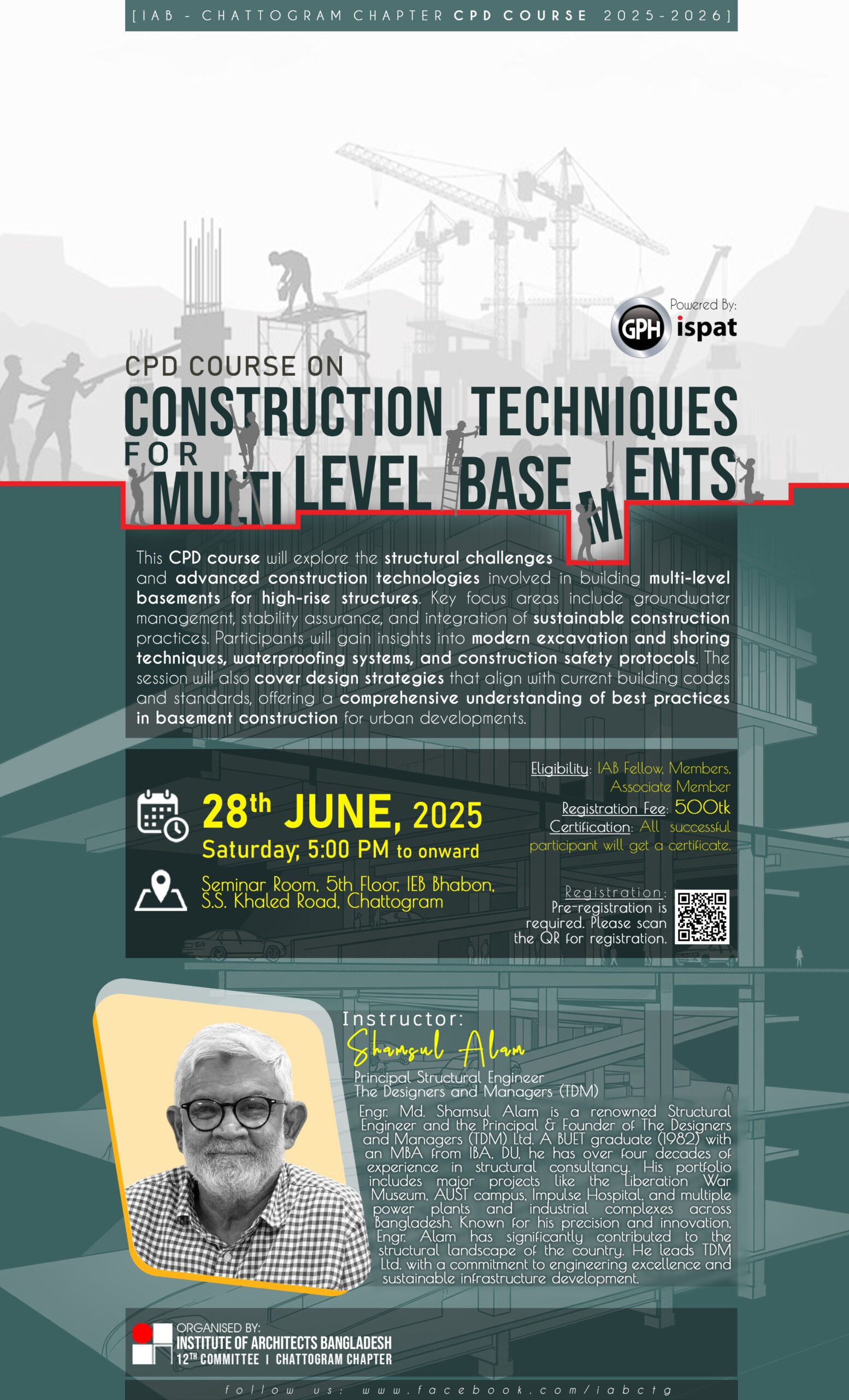 CPD Course on Construction Techniques for Multilevel Basements